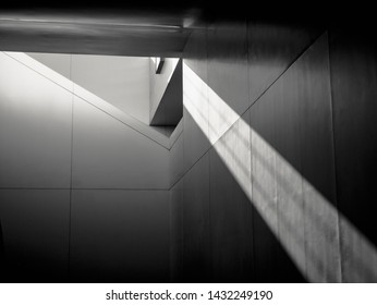 Architecture Details Modern Building Structure Shade Shadow Lighting Abstract Background