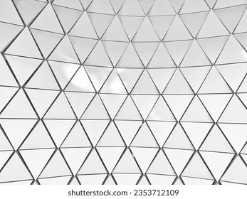 Architecture details wall pattern geometric abstract background. Gray White Polygonal Background, Creative Design Template