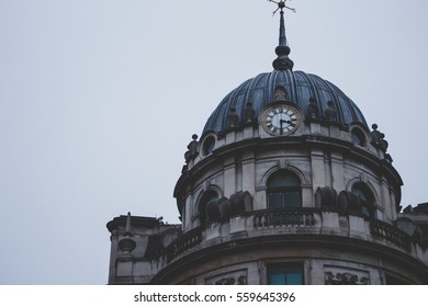 Architecture, Dome building with a clock
