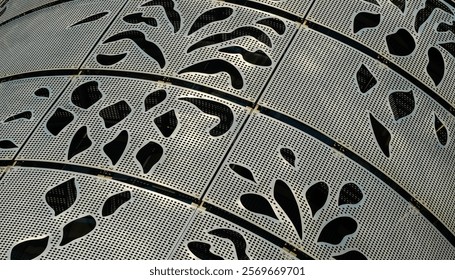 Architecture elements of a modern building in Saudi Arabia