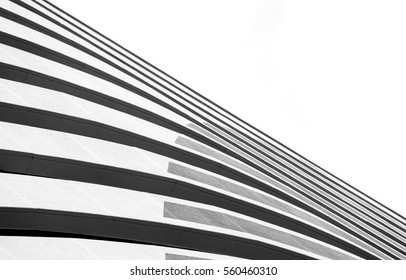 Architecture of modern building pattern black and white