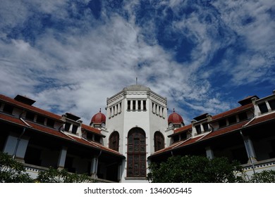 architecture of old heritage building in Semarang namely Lawang Sewu a thousand's, it was symbolic name to indicate it have a lot of doors 