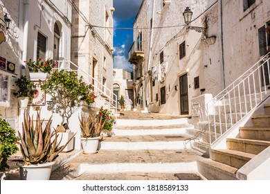 Architecture Of Ostuni In The Province Of Brindisi, Apulia, Italy