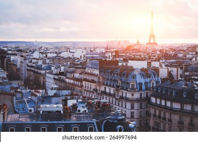Architecture Of Paris, France, Traditional Buildings And Streets