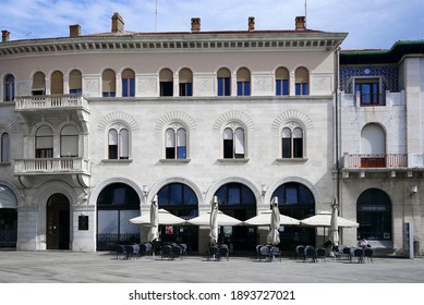 Architecture of Pula the largest city in Istria Croatia and popular tourist destination known for its Roman monuments