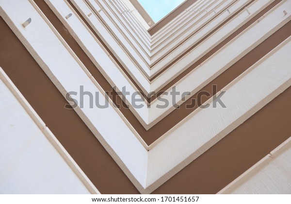 Architecture right\
angle in apartament\
buildings