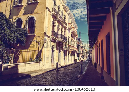 Similar – Image, Stock Photo Colorful street of old Havana