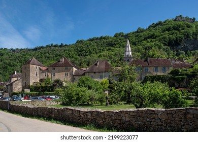 Architecture of the village of Baume les Messieurs in the Jura in France - Shutterstock ID 2199223077