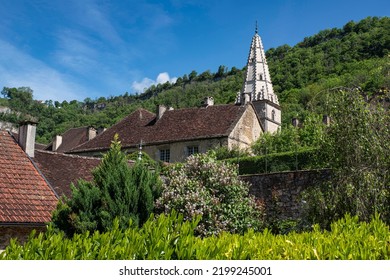 Architecture of the village of Baume les Messieurs in the Jura in France - Shutterstock ID 2199245001