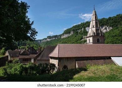 Architecture of the village of Baume les Messieurs in the Jura in France - Shutterstock ID 2199245007