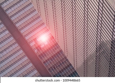 architecture with window building pattern for background .