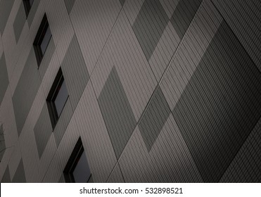 architecture with window building pattern for background .