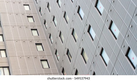 architecture with window building pattern for background .