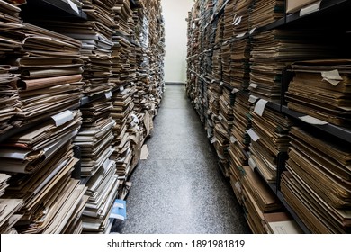 Archive folder, Pile of Files , File folders in a file cabinet, card catalog