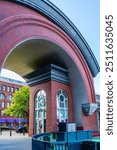 An archway of a builinding in Tacoma, Washington.