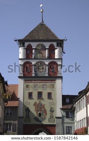 Similar – Image, Stock Photo View in the Allgäu Happy