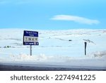 Arctic circle road in Norway, Europe