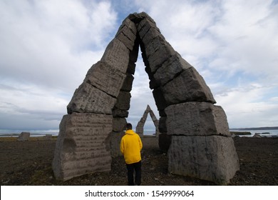 The Arctic Henge In Iceland. September, 2019.