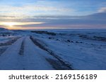 Arctic tundra in Iqaluit, Nunavut, Canada