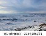 Arctic tundra in Iqaluit, Nunavut, Canada