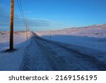 Arctic tundra in Iqaluit, Nunavut, Canada