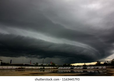 The Arcus Cloud Over Car Park  Before Rain Storm