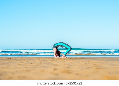 Ardha Chakrasana,Yoga On The Beach