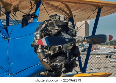Area exhibitions of antique airplanes that brings people share a love for the aircraft of yesterday - Shutterstock ID 2254969273