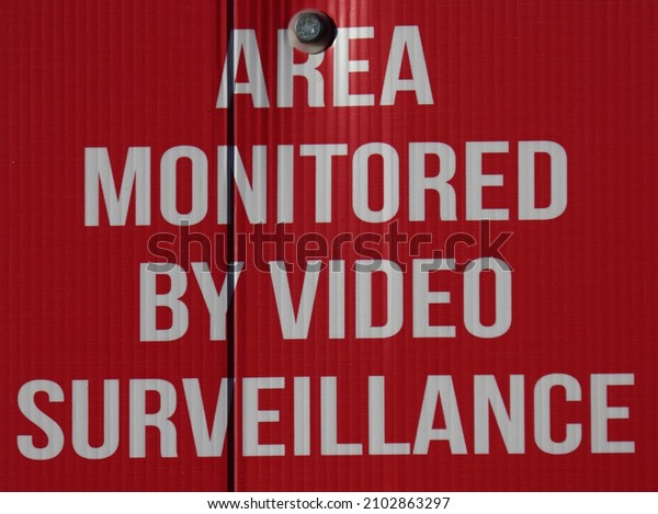 AREA MONITORED BY\
VIDEO\
SURVEILLANCE SIGN