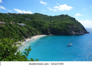 Areal View At Shell Beach, St. Barths, French West Indies