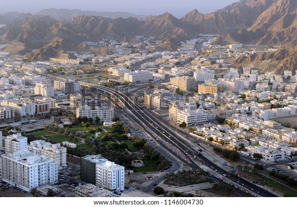 Areal View Wadi Kabir Muscat City Stock Photo (Edit Now) 1146004730