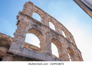 The Arena at Piazza Brà in Verona, is a famous Roman amphitheater - Verona, northern Italy.