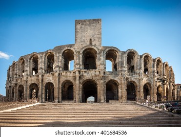 Arena and Roman Amphitheatre, Arles, Provence, France 