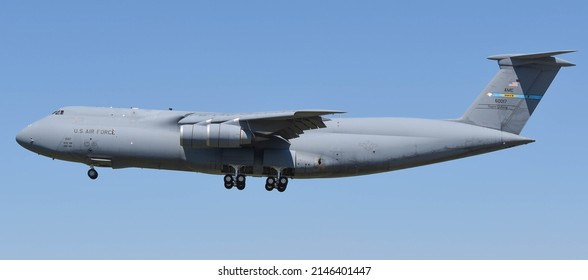 Córdoba, Argentina; Jan 2018: C-5 Galaxy Landing After Fulfilling A Cargo Transport Mission