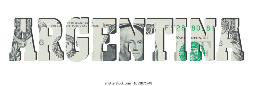 Argentina. USA Dollar banknote texture - Shutterstock ID 1053871748