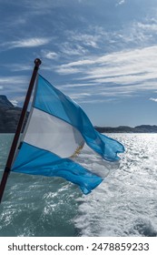 Bandera Argentina con rayas