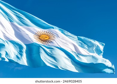 Bandera argentina  azul