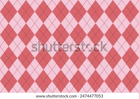 Argyle pattern. Seamless geometric background for fabric, textile, clothing, wrapping paper. Backdrop for party invite card