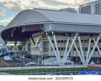 Ariake,Tokyo,Japan - July 27, 2021:Ariake Coliseum