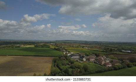 Arial Photo Of Fields In Summer