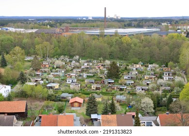 Arial Photo Of The Landscape In Germany In Eberswalde, Brandenburg (from Finow Tower)