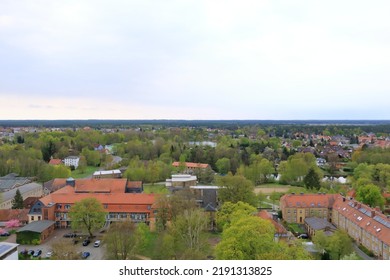 Arial Photo Of The Landscape In Germany In Eberswalde, Brandenburg (from Finow Tower)