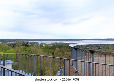 Arial Photo Of The Landscape In Germany In Joachimsthal, Brandenburg (from The Biorama-Projekt Tower)