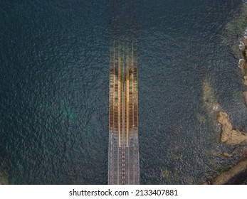 Arial Photograph Of Lifeboat Slipway 