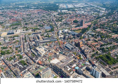 Arial Photos Of The City Of Tilburg In The Netherlands During The Funfair