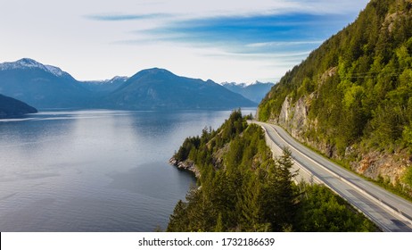 Arial, Sea To Sky Highway, Vancouver BC