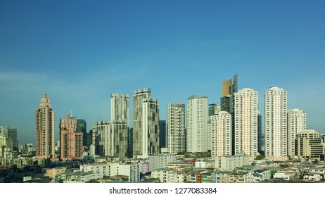 Arial View City Scape Bangkok, Thailand