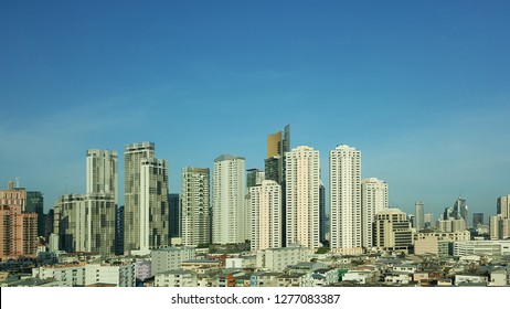 Arial View City Scape Bangkok, Thailand