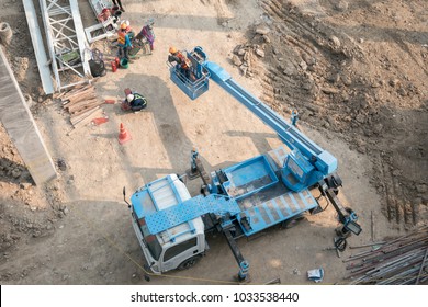 Arial View Construction Site