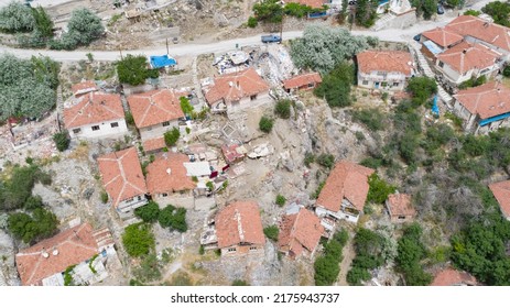 Arial View Of Destroyed And Ruin Slums.Ankara TURKEY.